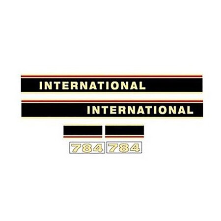 Tractor Hood Decal Set Fits International 784